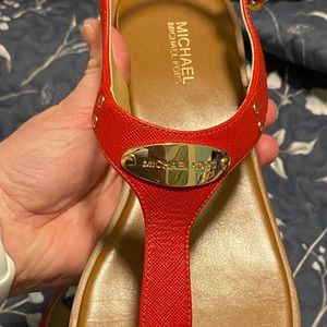 Red Michael Kors sandals